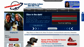 What Lovemypetsgps.com website looked like in 2013 (11 years ago)