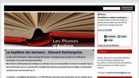 What Lesplumesdaudrey.fr website looked like in 2013 (10 years ago)