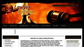 What Lawyerlisting.co website looked like in 2013 (10 years ago)