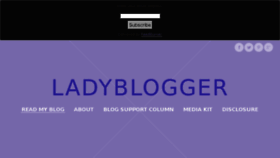 What Ladyblogger.net website looked like in 2013 (10 years ago)
