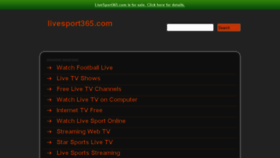 What Livesport365.com website looked like in 2013 (10 years ago)