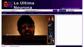 What Laultimaneurona.com website looked like in 2013 (10 years ago)