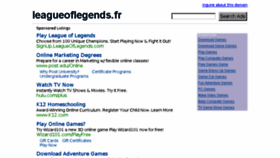 What Leagueoflegends.fr website looked like in 2013 (10 years ago)