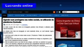 What Lucrandoonline.com.br website looked like in 2013 (10 years ago)