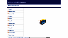 What Livetv.com website looked like in 2013 (10 years ago)