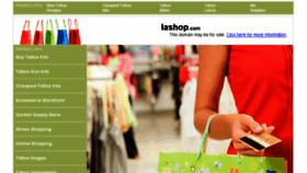 What Lashop.com website looked like in 2013 (10 years ago)