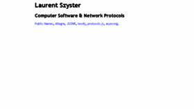 What Laurentszyster.be website looked like in 2013 (10 years ago)