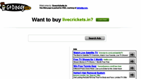 What Livecrickets.in website looked like in 2013 (10 years ago)