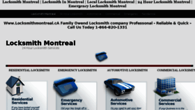 What Locksmithmontreal.ca website looked like in 2013 (10 years ago)