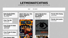 What Letmewatchthis.me website looked like in 2013 (10 years ago)