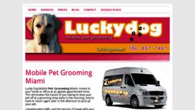 What Luckydogmobilepetgrooming.com website looked like in 2013 (10 years ago)