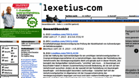 What Lexetius.com website looked like in 2013 (11 years ago)