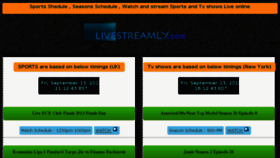 What Livestreamly.com website looked like in 2013 (10 years ago)