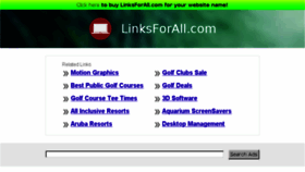 What Linksforall.com website looked like in 2013 (10 years ago)