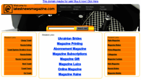 What Latestnewsmagazine.com website looked like in 2013 (10 years ago)