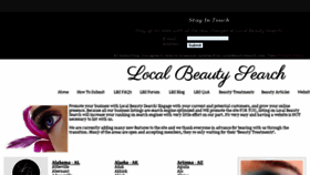 What Localbeautysearch.com website looked like in 2013 (10 years ago)