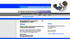 What Laboratorium.wroclaw.pl website looked like in 2014 (10 years ago)