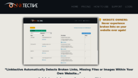 What Linktective.com website looked like in 2014 (10 years ago)