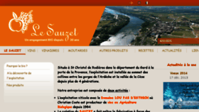 What Le-sauzet.fr website looked like in 2014 (10 years ago)