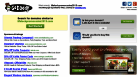 What Lifelockpromocodes2013.com website looked like in 2014 (10 years ago)