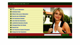 What Lawofattractionsecrets.com website looked like in 2014 (10 years ago)