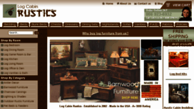 What Logcabinrustics.com website looked like in 2014 (10 years ago)