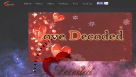 What Lovedecoded.org website looked like in 2014 (10 years ago)