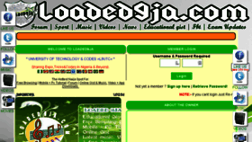 What Loaded9ja.com website looked like in 2014 (10 years ago)