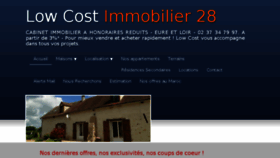 What Lowcostimmobilier28.fr website looked like in 2014 (10 years ago)