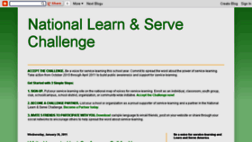 What Learnandservechallenge.org website looked like in 2014 (10 years ago)