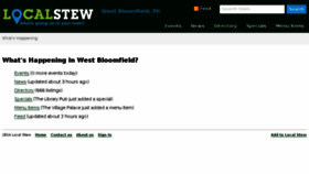 What Localstew.com website looked like in 2014 (10 years ago)