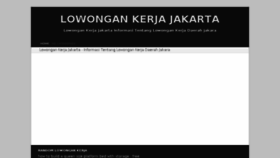 What Lokerjakarta.com website looked like in 2014 (10 years ago)