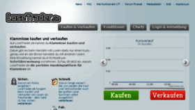 What Losetrader.de website looked like in 2014 (10 years ago)