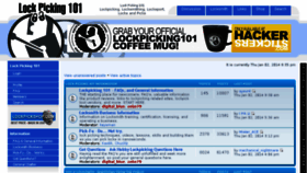 What Lockpicking101.com website looked like in 2014 (10 years ago)