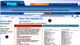 What London-uk.thefreead.com website looked like in 2014 (10 years ago)