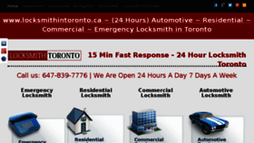 What Locksmithintoronto.ca website looked like in 2014 (10 years ago)