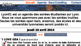 What Lyon01.com website looked like in 2014 (10 years ago)