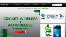 What Leapwireless.com website looked like in 2014 (10 years ago)