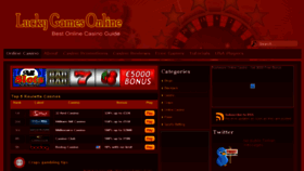What Luckygamesonline.com website looked like in 2014 (10 years ago)