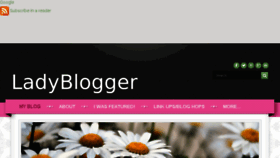 What Ladyblogger.net website looked like in 2014 (10 years ago)