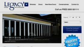 What Legacyconservatories.co.uk website looked like in 2014 (10 years ago)