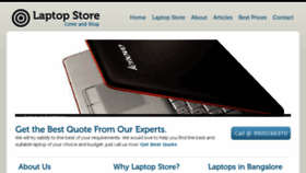 What Laptopstorebangalore.com website looked like in 2014 (10 years ago)