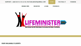 What Lifeminister.com website looked like in 2014 (10 years ago)