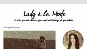 What Ladyalamode.com website looked like in 2014 (10 years ago)