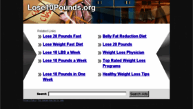 What Lose10pounds.org website looked like in 2014 (10 years ago)