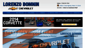 What Lorenzobomninchevrolet.com website looked like in 2014 (10 years ago)