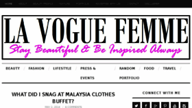 What Lavoguefemme.com website looked like in 2014 (10 years ago)