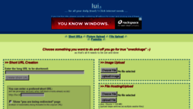 What Lui.li website looked like in 2014 (9 years ago)