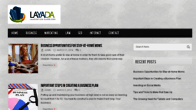 What Layada.com website looked like in 2014 (9 years ago)