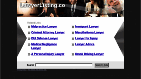 What Lawyerlisting.co website looked like in 2014 (9 years ago)